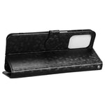 Til Samsung Galaxy A23 4G / 5G (Global Version) PU-læder Flipcover med Prikket Mønster, Imprægneret Pung, Justerbar Stand, Magnetisk Telefonetui med Rem