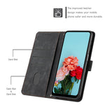 For Xiaomi Redmi Note 14 Pro+ 5G / Note 14 Pro 5G / Poco X7 5G Case Imprinted Lines Leather Phone Cover Folding Stand
