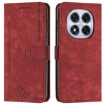 For Xiaomi Redmi Note 14 Pro+ 5G / Note 14 Pro 5G / Poco X7 5G Case Imprinted Lines Leather Phone Cover Folding Stand