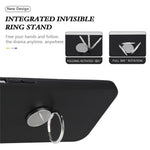 For Samsung Galaxy A37 5G / A36 5G Matte Case Ring Kickstand Soft TPU Phone Cover