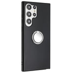 For Samsung Galaxy S25 Ultra Matte Case Ring Kickstand Soft TPU Phone Cover