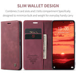 CASEME For Xiaomi 14T Case  013 Series Card Holder Stand Leather Phone Cover