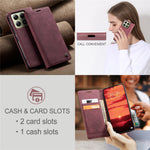 CASEME For Xiaomi 14T Case  013 Series Card Holder Stand Leather Phone Cover