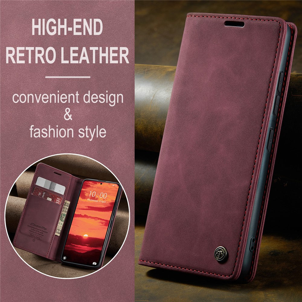 CASEME For Xiaomi 14T Case  013 Series Card Holder Stand Leather Phone Cover
