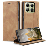 CASEME For Xiaomi 14T Case  013 Series Card Holder Stand Leather Phone Cover