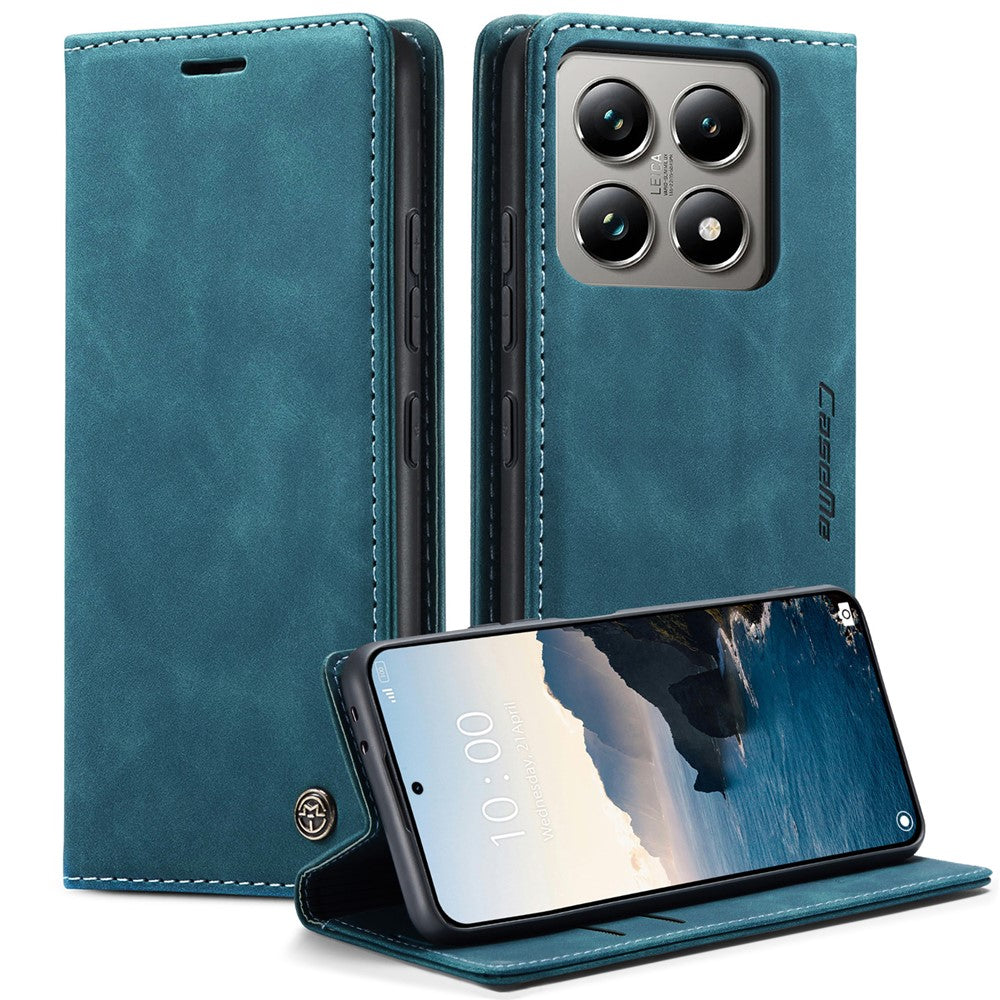 CASEME For Xiaomi 14T Pro Case  013 Series Card Holder Stand Leather Phone Cover
