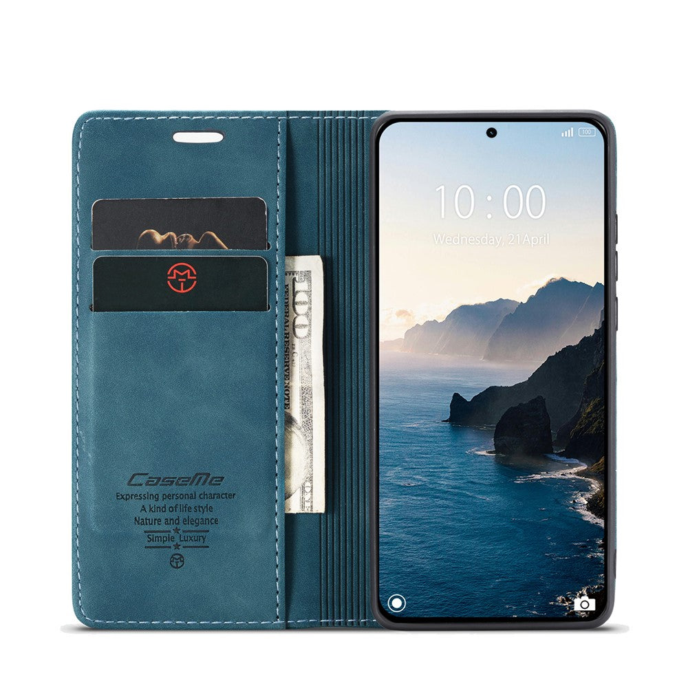 CASEME For Xiaomi 14T Pro Case  013 Series Card Holder Stand Leather Phone Cover