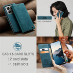 CASEME For Xiaomi 14T Pro Case  013 Series Card Holder Stand Leather Phone Cover
