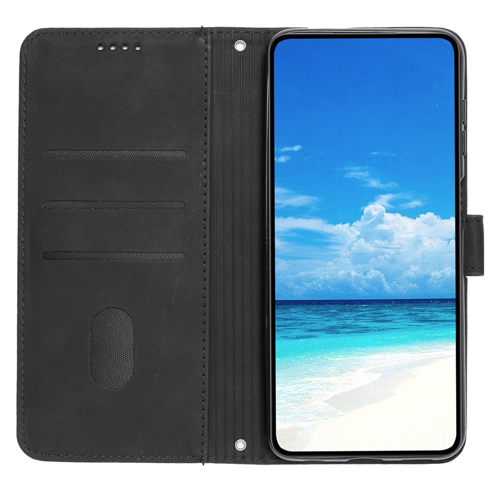 For Xiaomi Redmi Note 14 Pro+ 5G / Note 14 Pro 5G / Poco X7 5G Case Viewing Stand PU Leather Phone Cover Imprinted Pattern