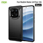 MOFI For Xiaomi Redmi Note 14 Pro+ 5G Case  JK TPU Series-1 Carbon Fiber Texture TPU Soft Phone Cover