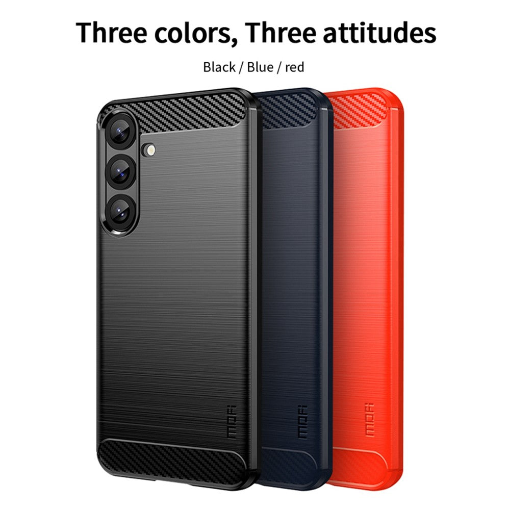 MOFI For Xiaomi Redmi Note 14 Pro+ 5G Case  JK TPU Series-1 Carbon Fiber Texture TPU Soft Phone Cover