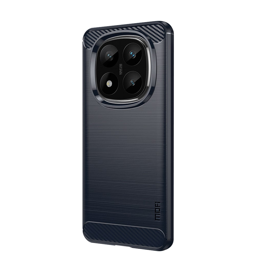 MOFI For Xiaomi Redmi Note 14 Pro+ 5G Case  JK TPU Series-1 Carbon Fiber Texture TPU Soft Phone Cover