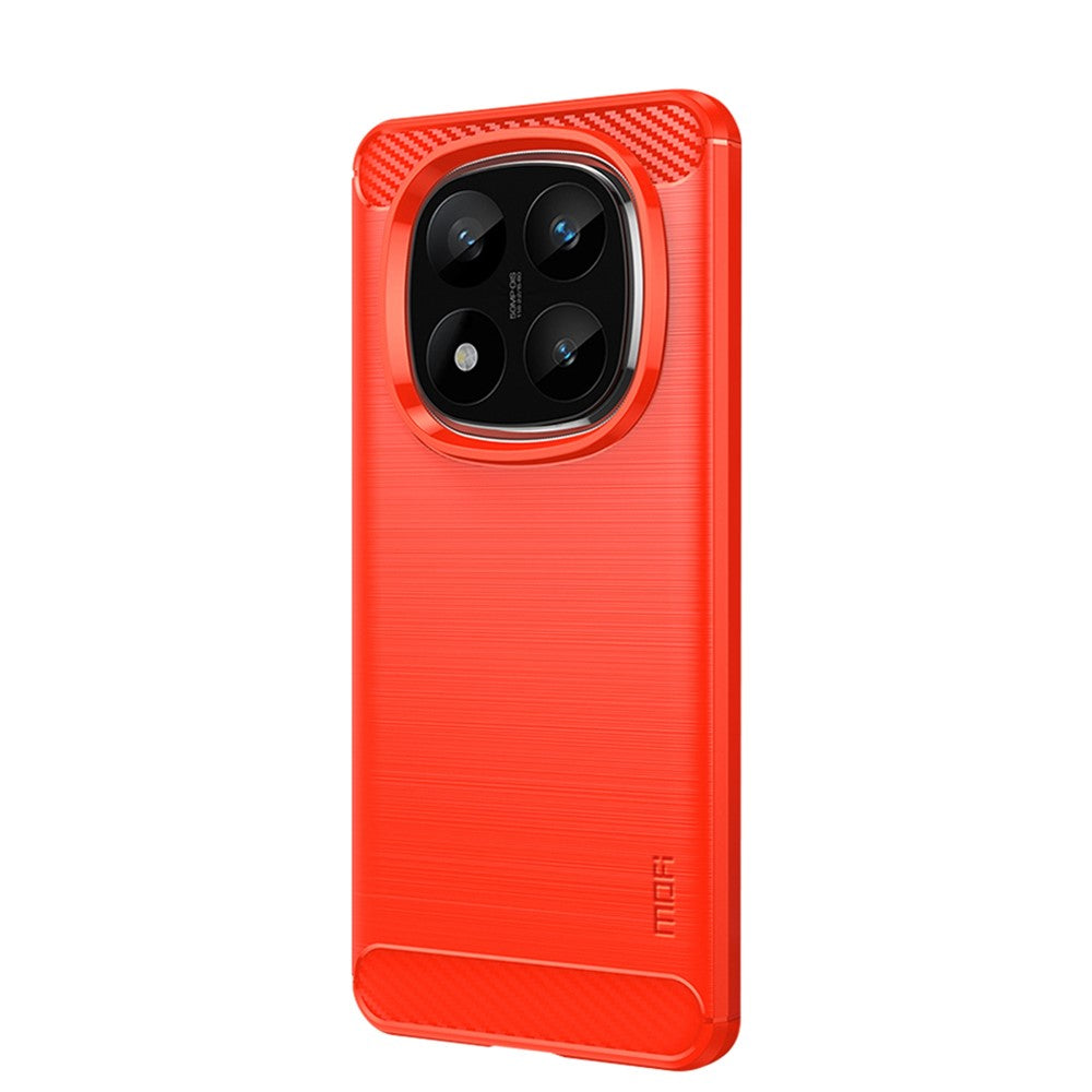 MOFI For Xiaomi Redmi Note 14 Pro+ 5G Case  JK TPU Series-1 Carbon Fiber Texture TPU Soft Phone Cover