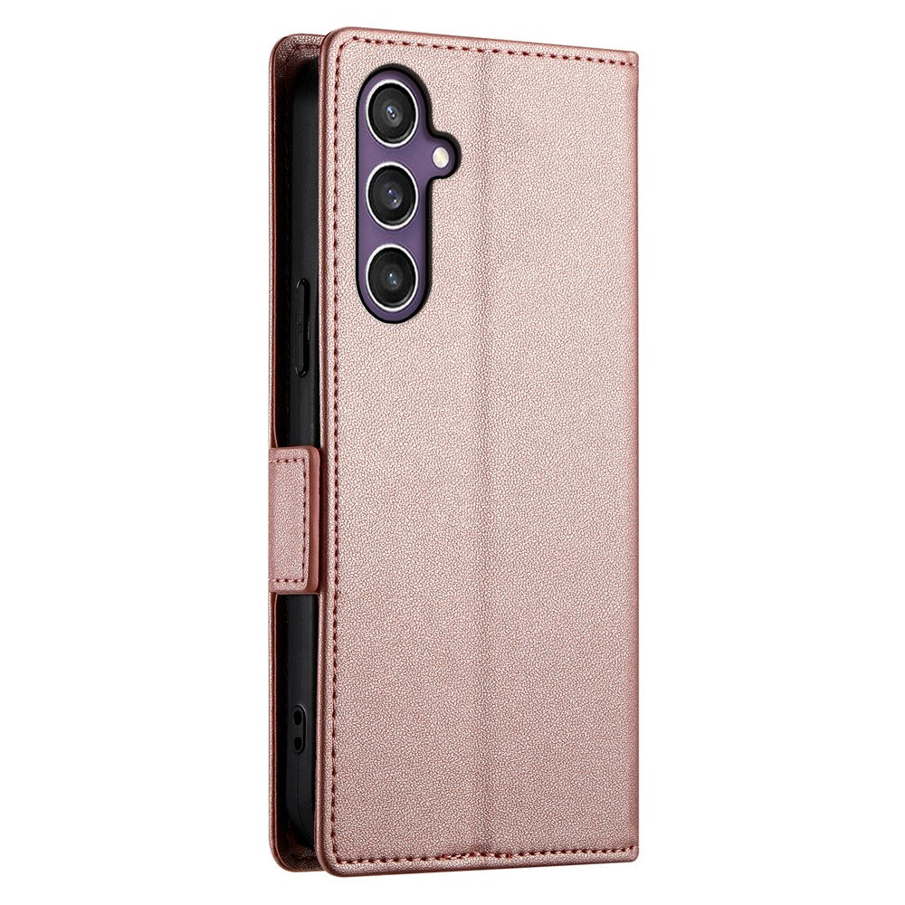 DF-010 For Samsung Galaxy S25 Stand Case PU Leather Wallet Phone Cover