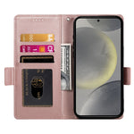 DF-010 For Samsung Galaxy S25 Stand Case PU Leather Wallet Phone Cover