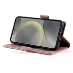DF-010 For Samsung Galaxy S25 Stand Case PU Leather Wallet Phone Cover
