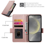 DF-010 For Samsung Galaxy S25 Stand Case PU Leather Wallet Phone Cover