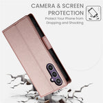 DF-010 For Samsung Galaxy S25 Stand Case PU Leather Wallet Phone Cover