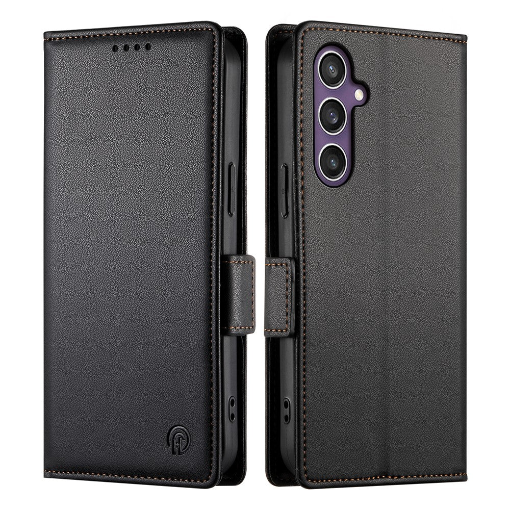 DF-010 For Samsung Galaxy S25 Stand Case PU Leather Wallet Phone Cover