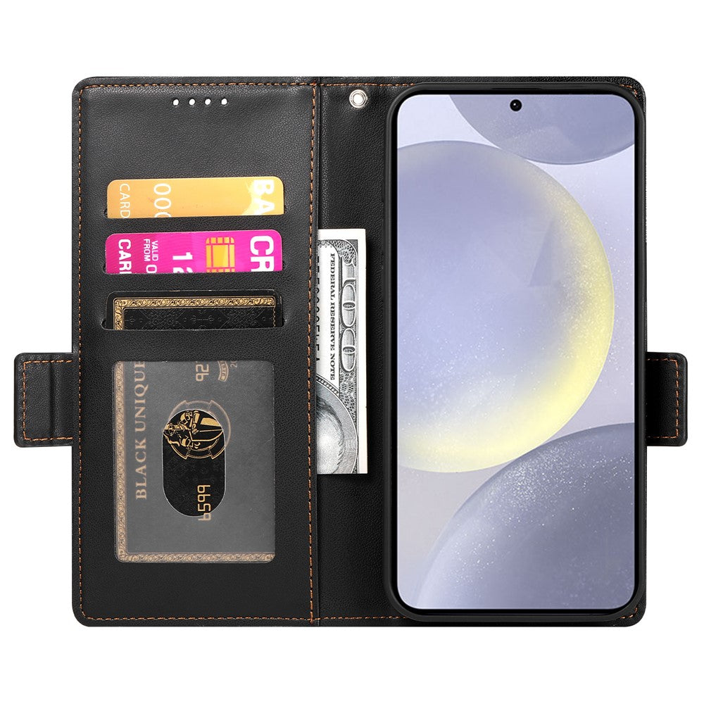 DF-010 Til Samsung Galaxy S25+ Standcover i PU-læder med pung