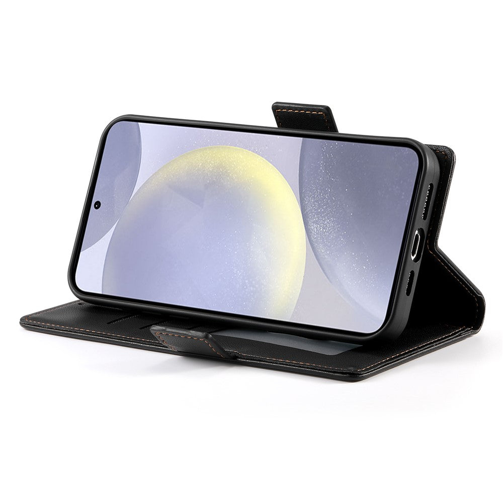 DF-010 Til Samsung Galaxy S25+ Standcover i PU-læder med pung