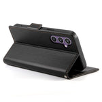 DF-010 Til Samsung Galaxy S25+ Standcover i PU-læder med pung