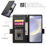 DF-010 Til Samsung Galaxy S25+ Standcover i PU-læder med pung