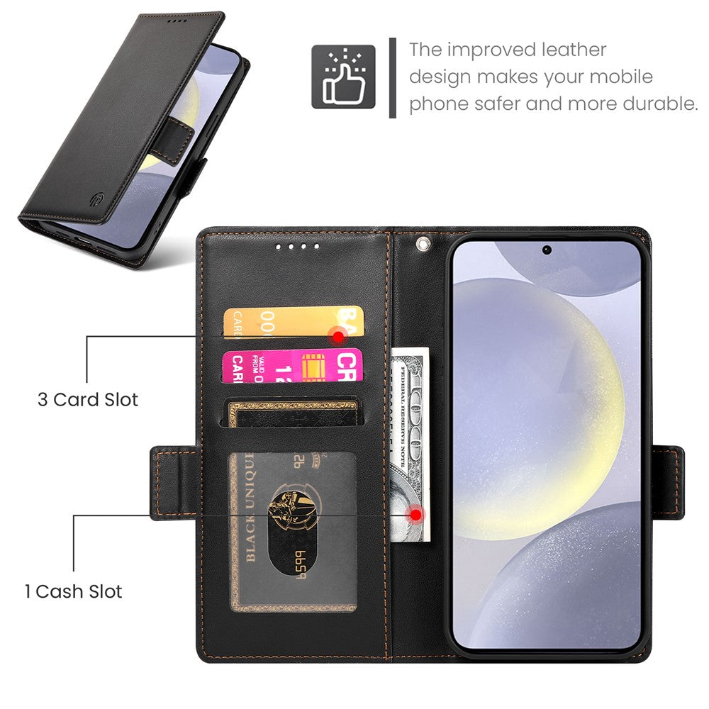 DF-010 Til Samsung Galaxy S25+ Standcover i PU-læder med pung
