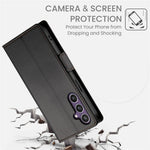 DF-010 Til Samsung Galaxy S25+ Standcover i PU-læder med pung