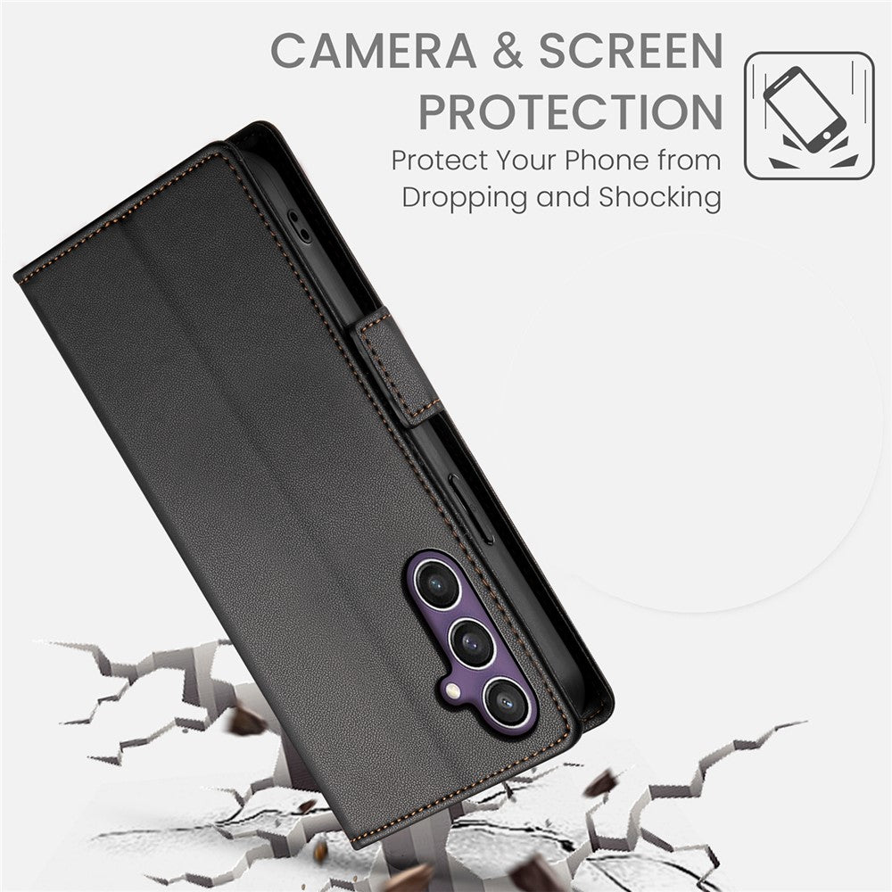 DF-010 Til Samsung Galaxy S25+ Standcover i PU-læder med pung