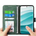 DIERFENG DF-03 For Xiaomi Redmi Note 14 Pro 5G / Poco X7 5G Leather Case Lines Imprint Wallet Phone Cover