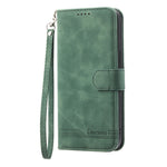 DIERFENG DF-03 For Xiaomi Redmi Note 14 Pro 5G / Poco X7 5G Leather Case Lines Imprint Wallet Phone Cover