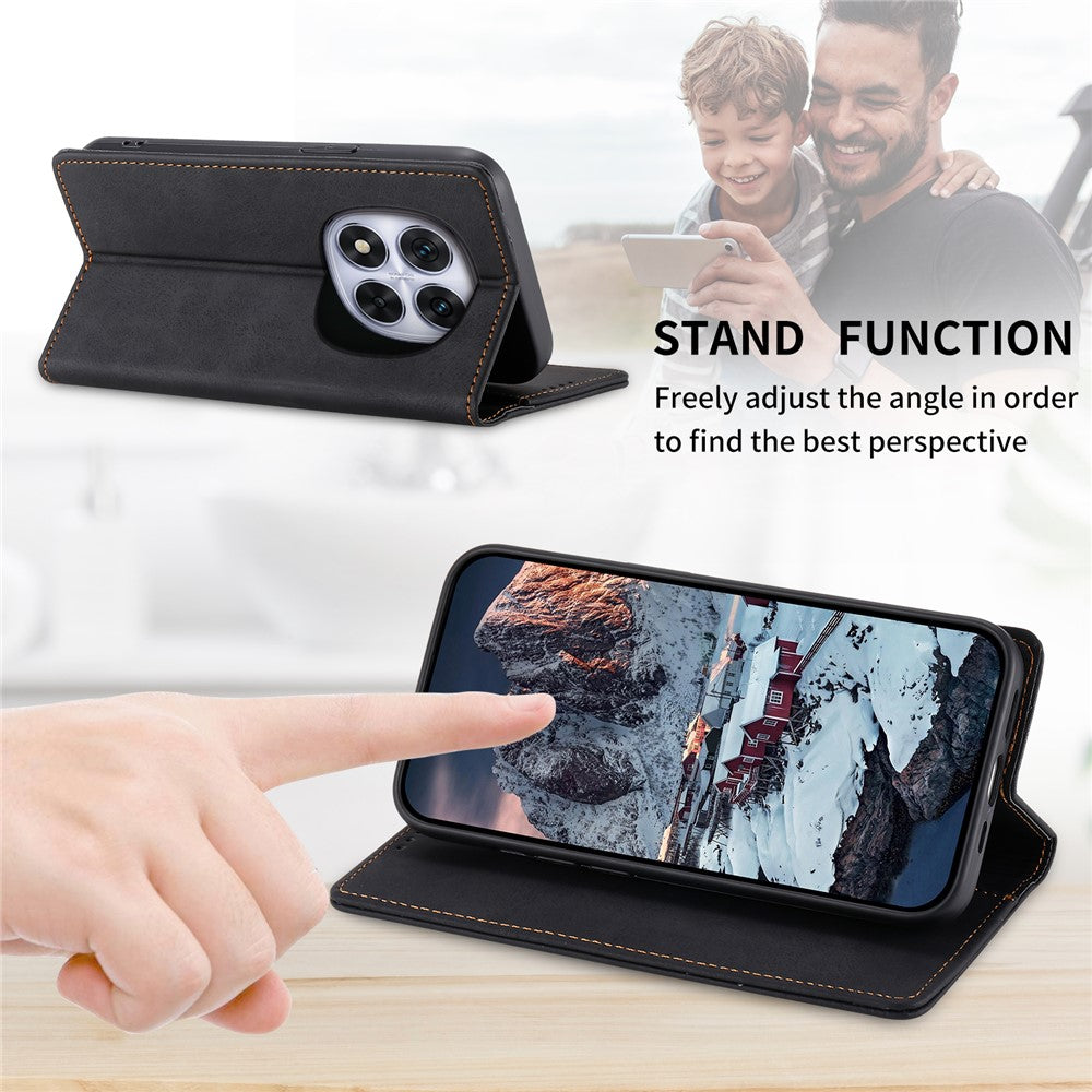 DF-05 For Xiaomi Redmi Note 14 Pro 5G / Poco X7 5G Wallet Case RFID Blocking PU Leather Phone Cover