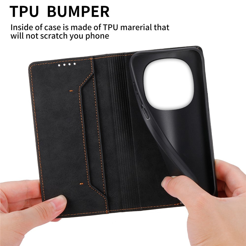 DF-05 For Xiaomi Redmi Note 14 Pro 5G / Poco X7 5G Wallet Case RFID Blocking PU Leather Phone Cover