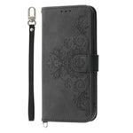 For Xiaomi Redmi Note 14 Pro 5G / Poco X7 5G Case Flower Pattern PU Leather Wallet Phone Cover with Strap