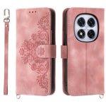 For Xiaomi Redmi Note 14 Pro 5G / Poco X7 5G Case Flower Pattern PU Leather Wallet Phone Cover with Strap