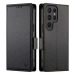 DF-010 For Samsung Galaxy S25 Ultra Stand Case PU Leather Wallet Phone Cover
