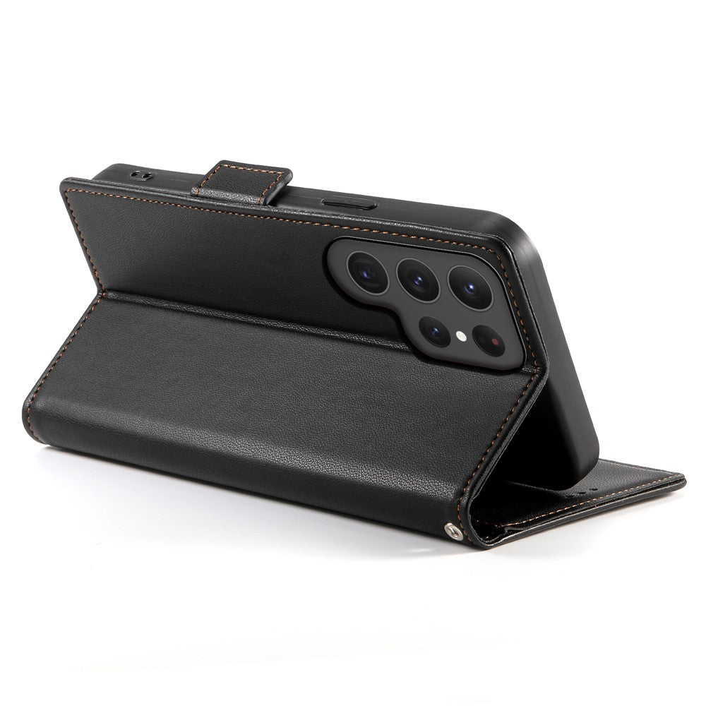 DF-010 For Samsung Galaxy S25 Ultra Stand Case PU Leather Wallet Phone Cover