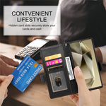 DF-010 For Samsung Galaxy S25 Ultra Stand Case PU Leather Wallet Phone Cover