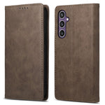 DF-05 For Samsung Galaxy S25 Wallet Case RFID Blocking PU Leather Phone Cover