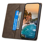 DF-05 For Samsung Galaxy S25 Wallet Case RFID Blocking PU Leather Phone Cover
