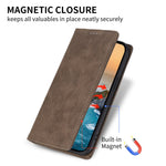 DF-05 For Samsung Galaxy S25 Wallet Case RFID Blocking PU Leather Phone Cover