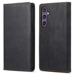 DF-05 For Samsung Galaxy S25 Wallet Case RFID Blocking PU Leather Phone Cover