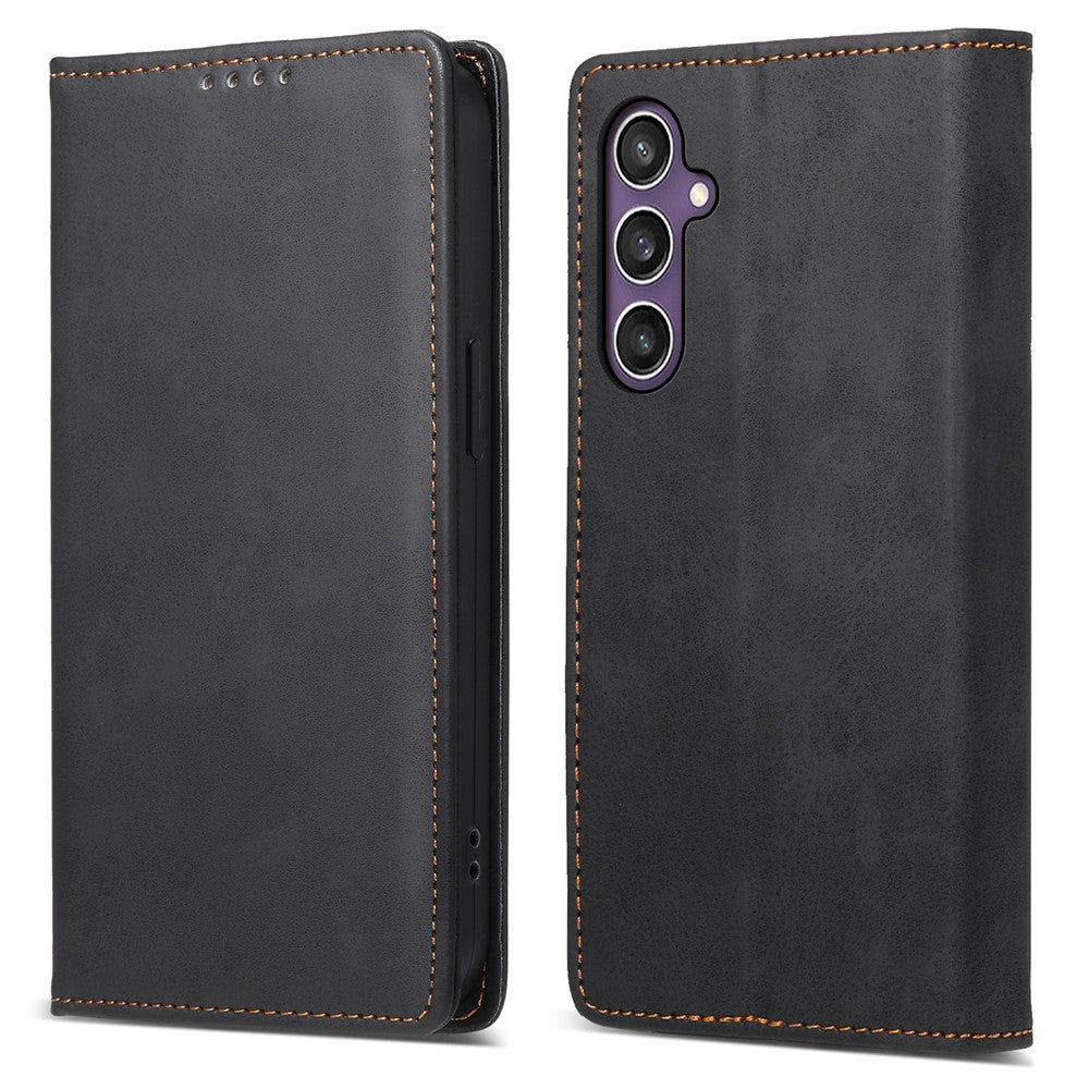 DF-05 For Samsung Galaxy S25 Wallet Case RFID Blocking PU Leather Phone Cover