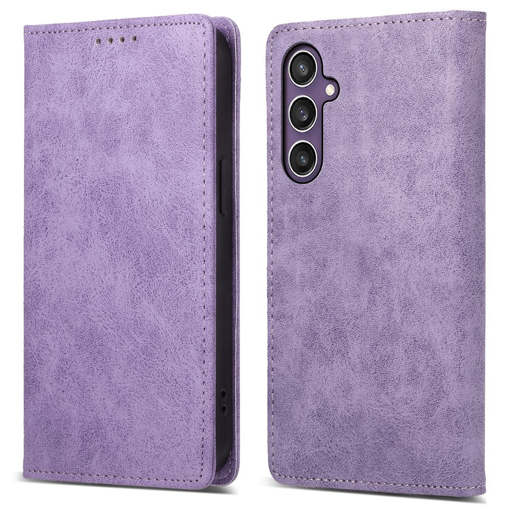 DF-05 For Samsung Galaxy S25 Wallet Case RFID Blocking PU Leather Phone Cover