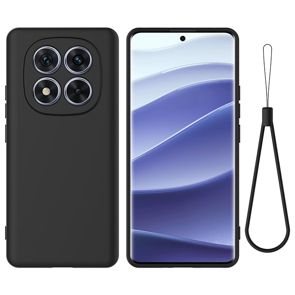 For Xiaomi Redmi Note 14 Pro 5G / Poco X7 5G Case Liquid Silicone Anti-Scratch Phone Cover with Hand Strap