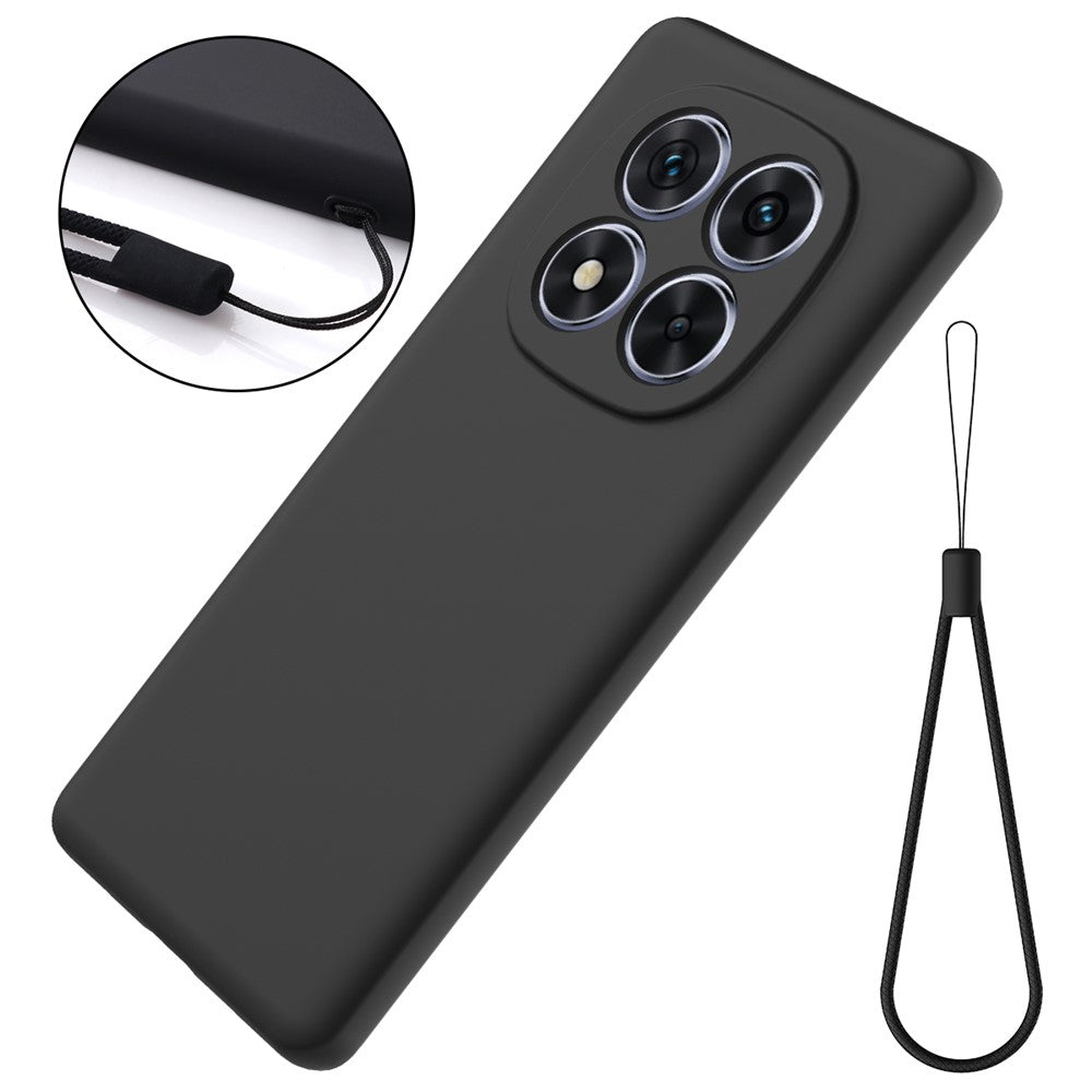 For Xiaomi Redmi Note 14 Pro 5G / Poco X7 5G Case Liquid Silicone Anti-Scratch Phone Cover with Hand Strap