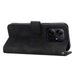 DIERFENG DF-03 For Xiaomi Redmi Note 14 5G Leather Case Lines Imprint Wallet Phone Cover