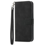 DIERFENG DF-03 For Xiaomi Redmi Note 14 5G Leather Case Lines Imprint Wallet Phone Cover