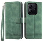 DIERFENG DF-03 For Xiaomi Redmi Note 14 5G Leather Case Lines Imprint Wallet Phone Cover